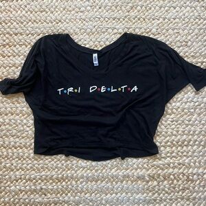 Tri Delta Friends Cropped Tee
